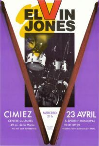 Elvin Jones — affiche de Jean-François Ferrandez, RipoDesign