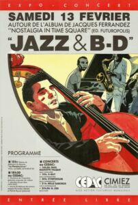 "Jazz & BD" — affiche de Jean-François Ferrandez, RipoDesign