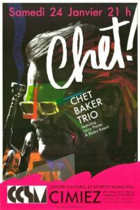 Chet Baker — affiche de Jean-François Ferrandez, RipoDesign