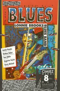 Lonnie Brooks — affiche de Jean-François Ferrandez, RipoDesign