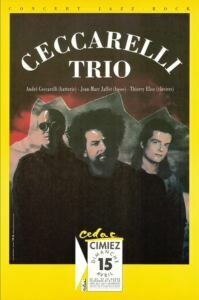 Ceccarelli Trio — affiche de Jean-François Ferrandez, RipoDesign