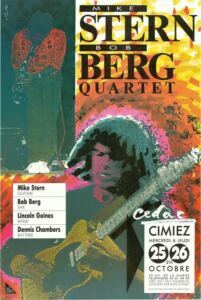 Mike Stern-Bob Berg 4tet — affiche de Jean-François Ferrandez, RipoDesign