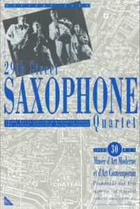 29th Street Saxophone Quartet — affiche de Jean-François Ferrandez, RipoDesign