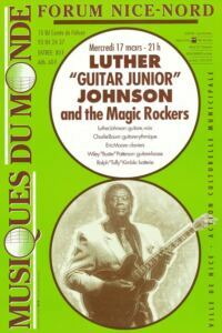 Luther "Guitar Junior" Johnson — affiche de Jean-François Ferrandez, RipoDesign