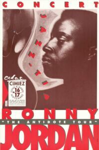 Ronny Jordan — affiche de Jean-François Ferrandez, RipoDesign