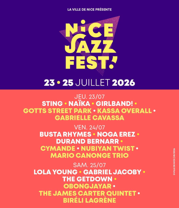 Nice Jazz Fest 2026 : trois soirs pour faire vibrer le cœur de Nice
