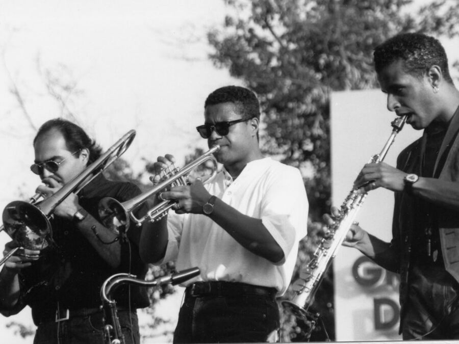 Kevin Robinson (tp) à la Grande Parade 1993 — photo Gérard Demonchy