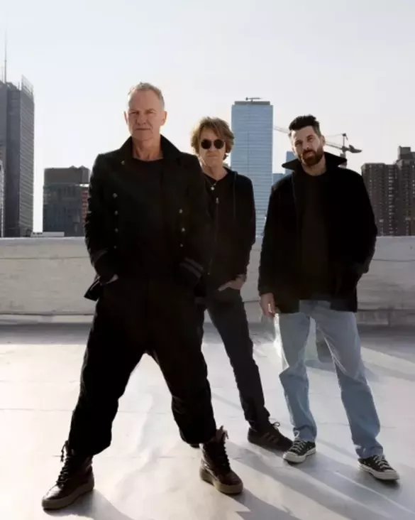Sting avec Dominic Miller et Chris Maas pour la tournée Sting 3.0 au Nice Jazz Fest 2026