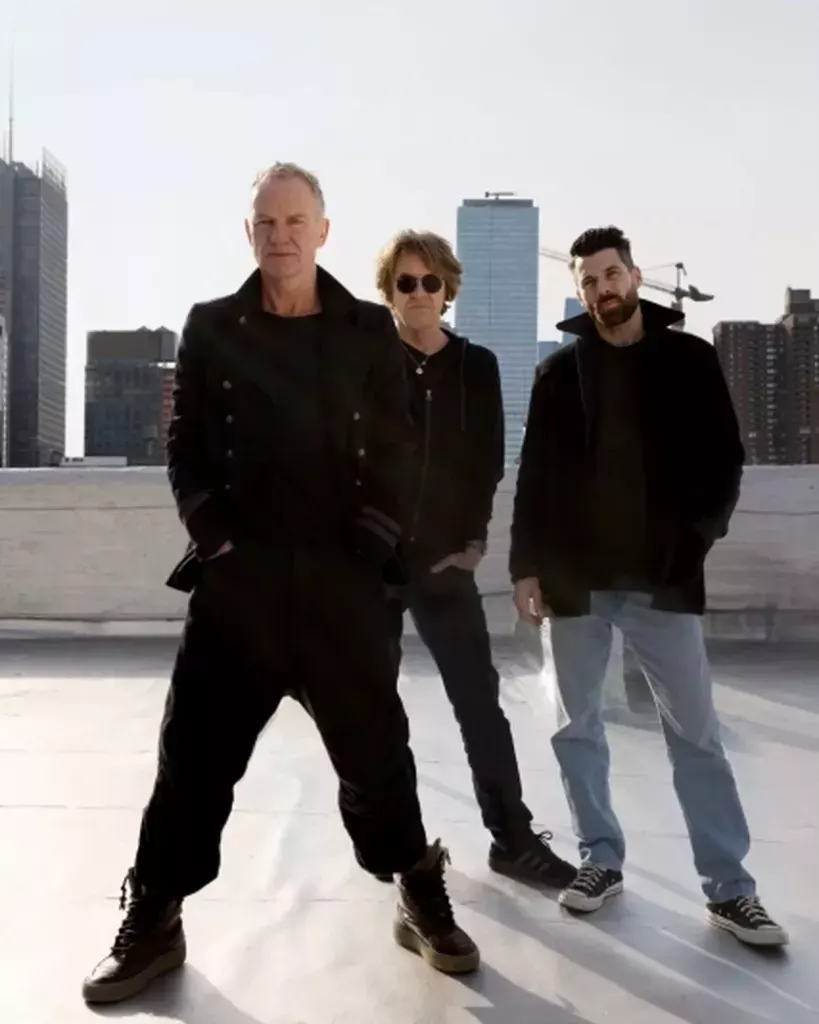 Sting avec Dominic Miller et Chris Maas pour la tournée Sting 3.0 au Nice Jazz Fest 2026